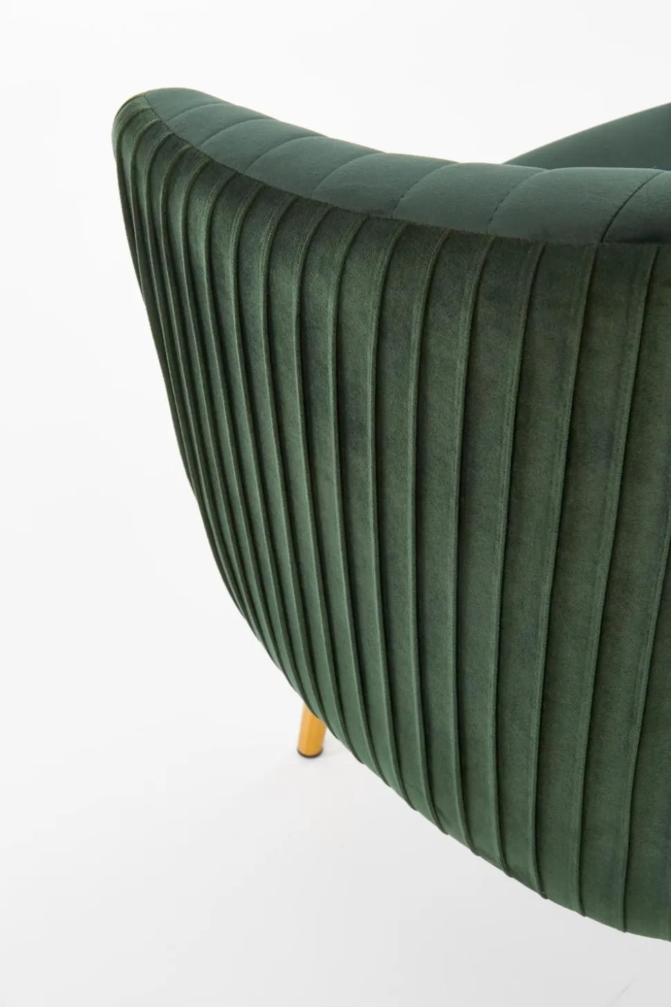 Fotel wypoczynkowy Dargo zielony/ złoty