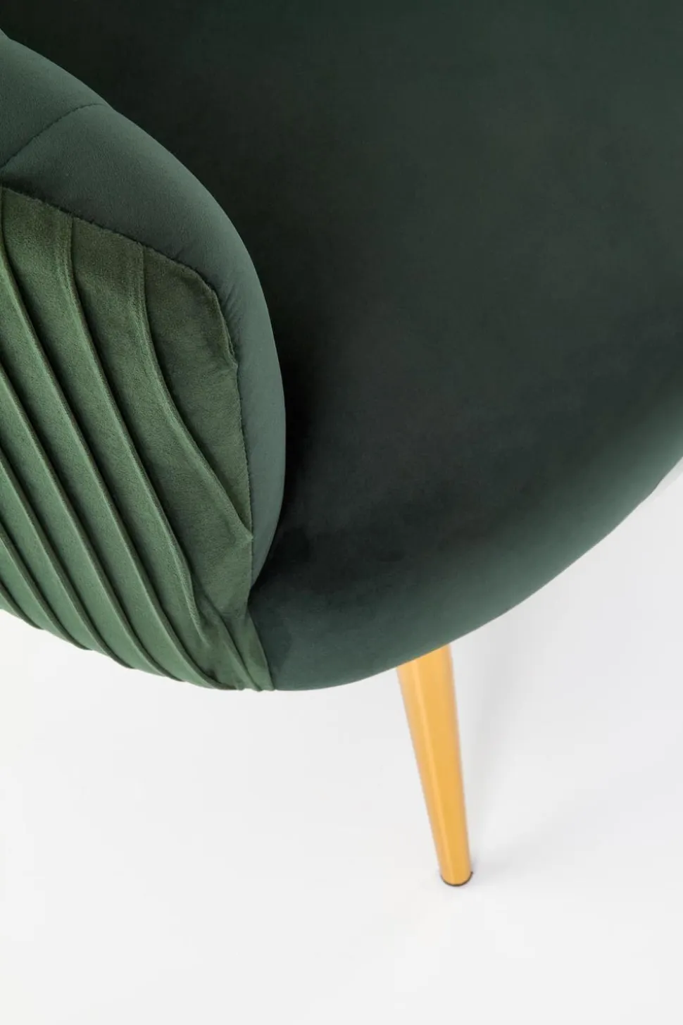 Fotel wypoczynkowy Dargo zielony/ złoty