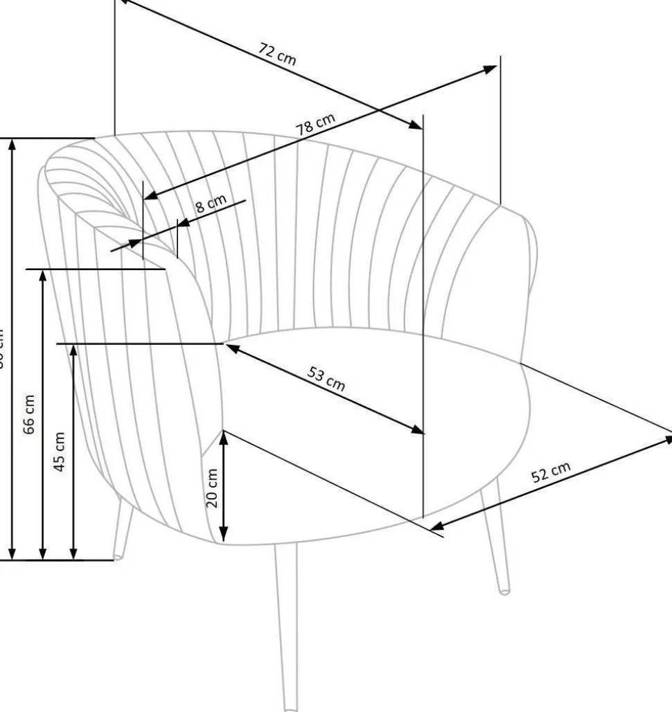 Fotel wypoczynkowy Dargo zielony/ złoty