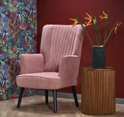 Fotel wypoczynkowy Darli różowy