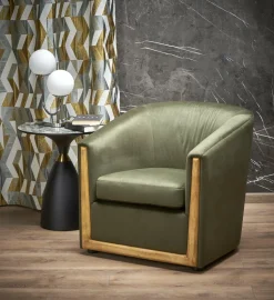 Fotel wypoczynkowy Dasman zielony