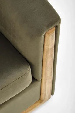 Fotel wypoczynkowy Dasman zielony