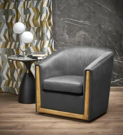 Fotel wypoczynkowy Dasman szary