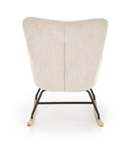 Fotel wypoczynkowy Donelia na biegunach   kremowy