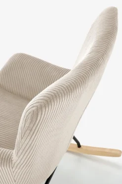 Fotel wypoczynkowy Donelia na biegunach   kremowy