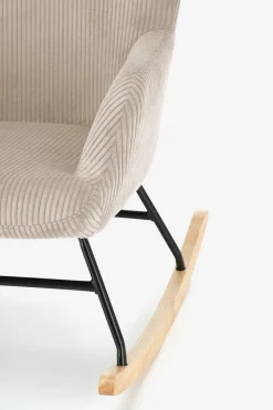 Fotel wypoczynkowy Donelia na biegunach   kremowy