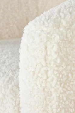 Fotel wypoczynkowy Eder kremowy/ złoty