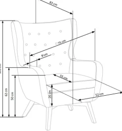 Fotel wypoczynkowy Farys zielony