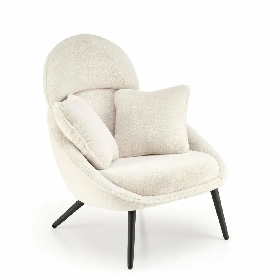 Fotel wypoczynkowy Gloris kremowy