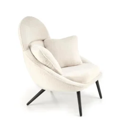 Fotel wypoczynkowy Gloris kremowy