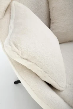 Fotel wypoczynkowy Gloris kremowy