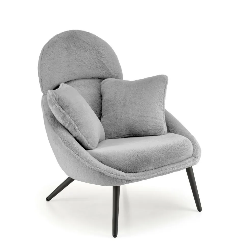 Fotel wypoczynkowy Gloris szary