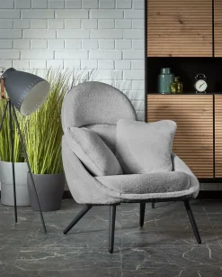 Fotel wypoczynkowy Gloris szary