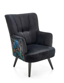 Fotel wypoczynkowy Gredos czarny