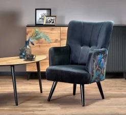 Fotel wypoczynkowy Gredos czarny