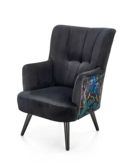 Fotel wypoczynkowy Gredos czarny