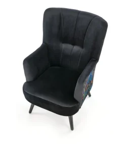 Fotel wypoczynkowy Gredos czarny