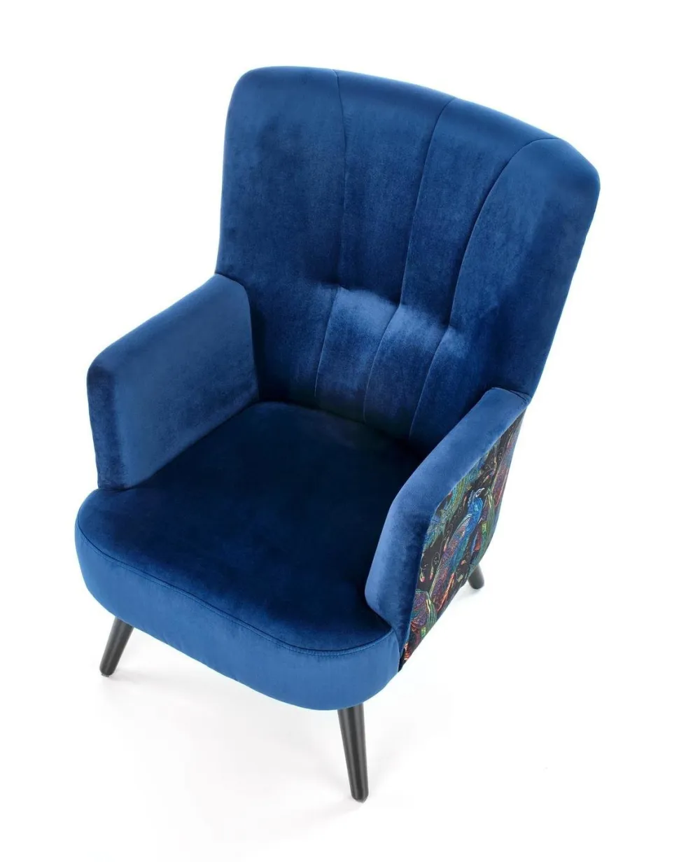 Fotel wypoczynkowy Gredos granatowy