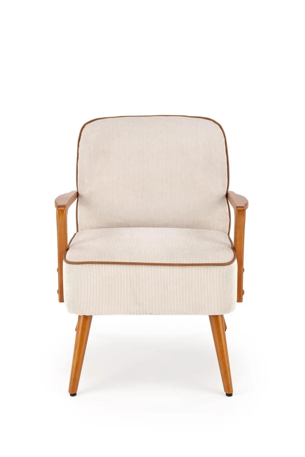 Fotel wypoczynkowy Grejs beż/orzech