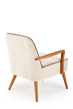 Fotel wypoczynkowy Grejs beż/orzech