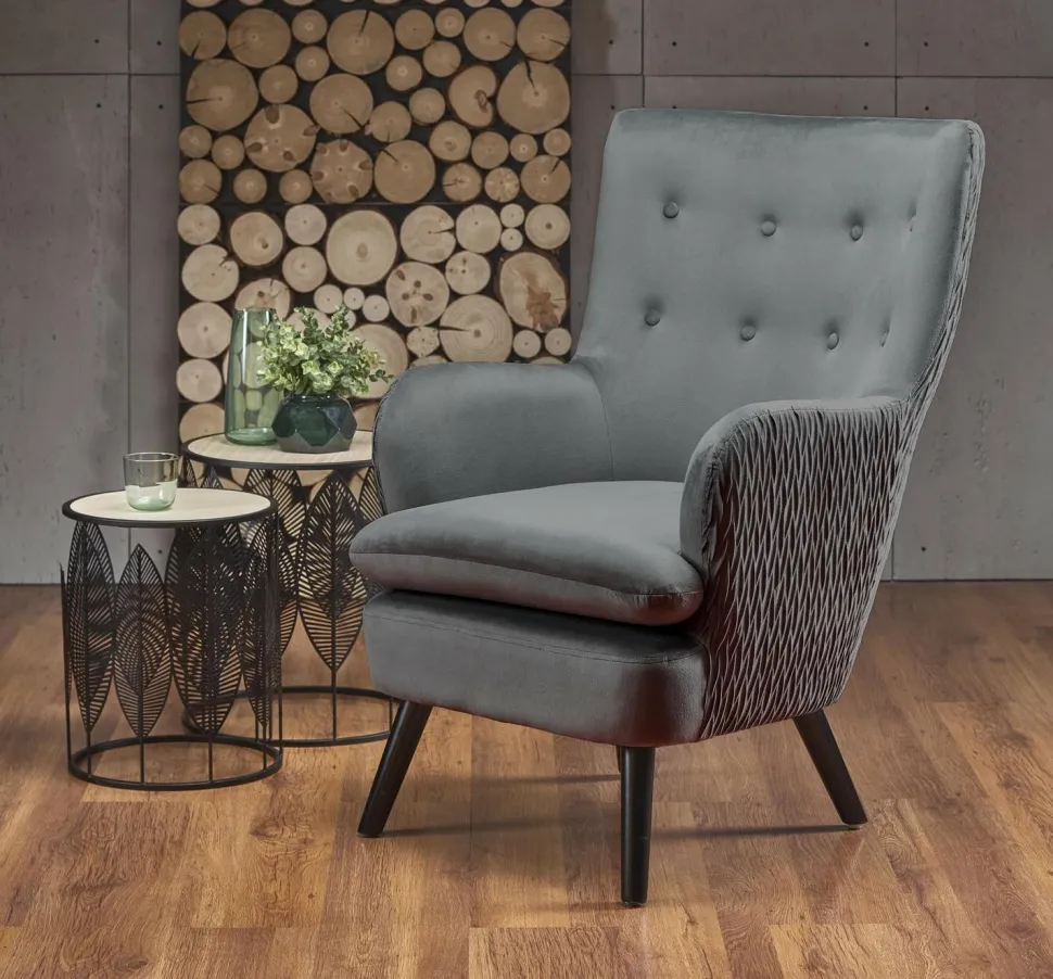 Fotel wypoczynkowy Idris szary