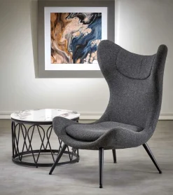 Fotel wypoczynkowy Latina antracytowy