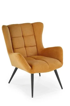 Fotel wypoczynkowy Wallace musztardowy