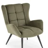 Fotel wypoczynkowy Wallace oliwkowy