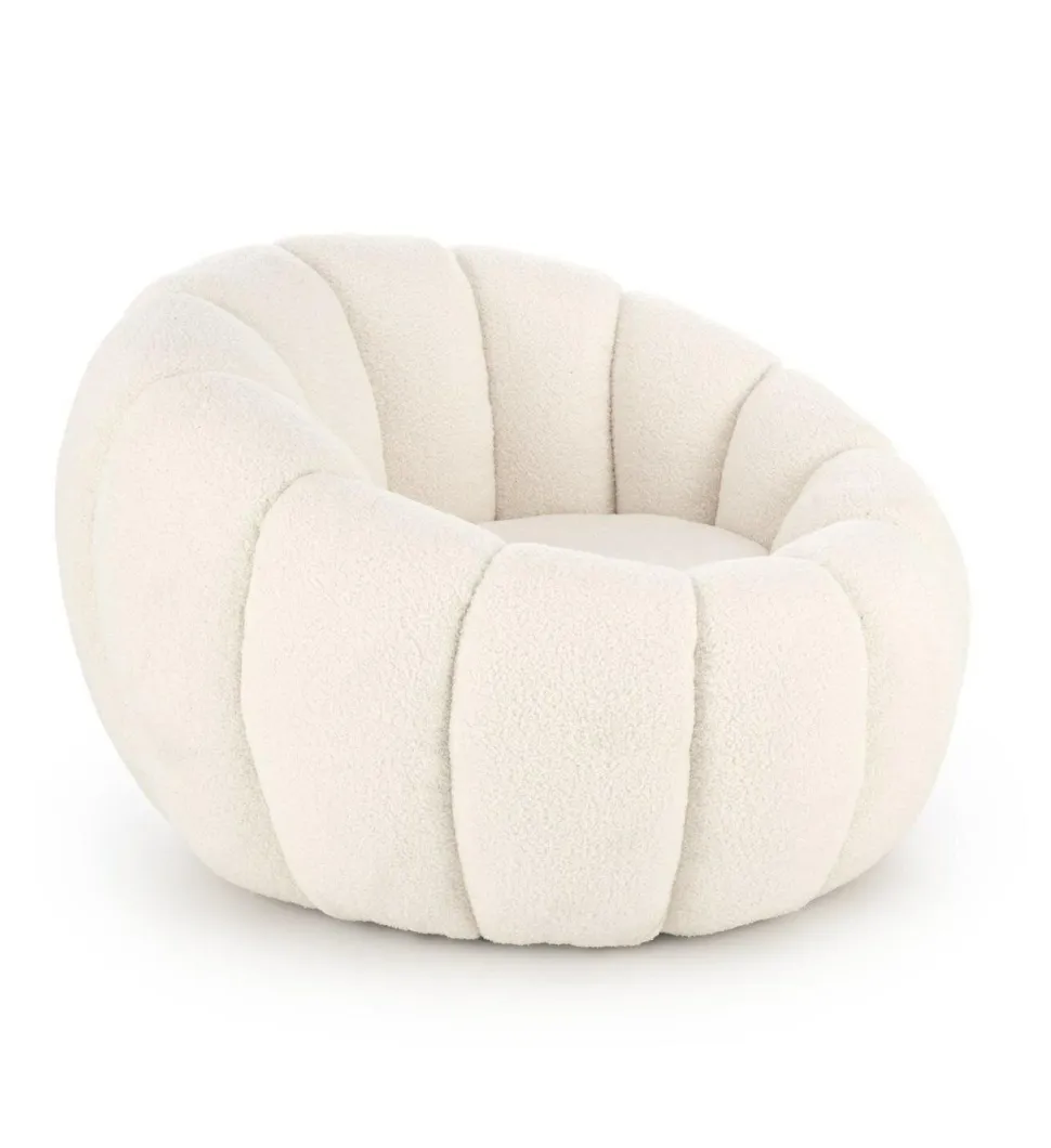 Fotel wypoczynkowy Zitra kremowy