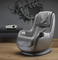 Fotel z funkcją masażu Daromir szary