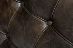 Fotel z podnóżkiem BA1 brąz c. vintage inspirowany Barcelona