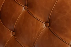 Fotel z podnóżkiem BA1 brąz j. vintage inspirowany Barcelona