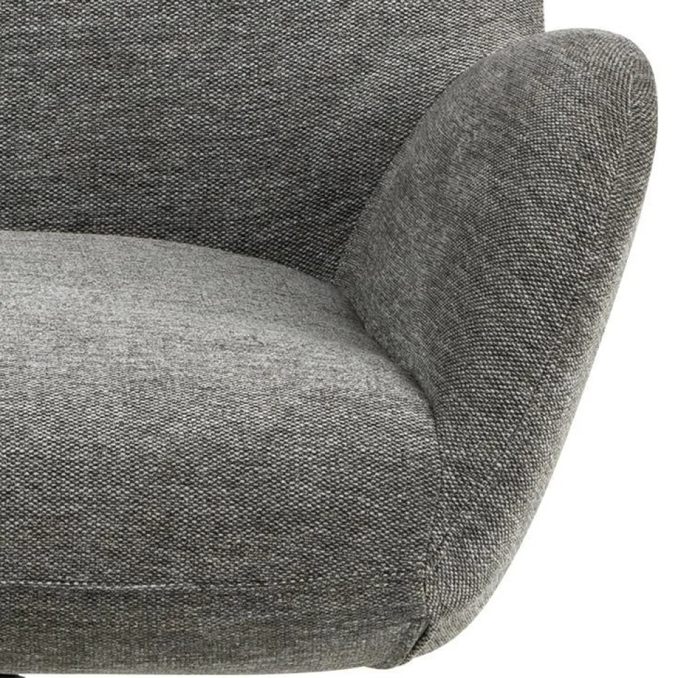 Fotel z podnóżkiem Talgarth szary