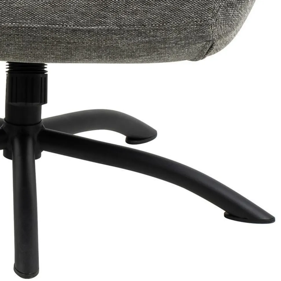 Fotel z podnóżkiem Talgarth szary