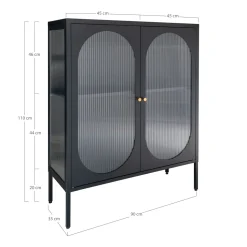 Gablota Adelaide 110cm czarna