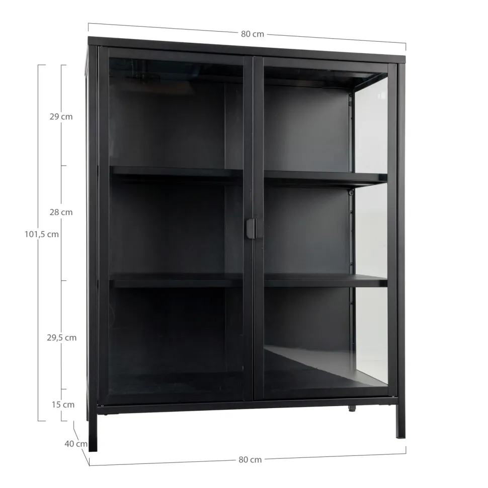 Gablota Brisbane 2 drzwi czarna