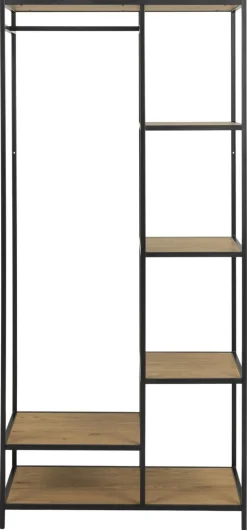 Garderoba Seaford dąb/czarny