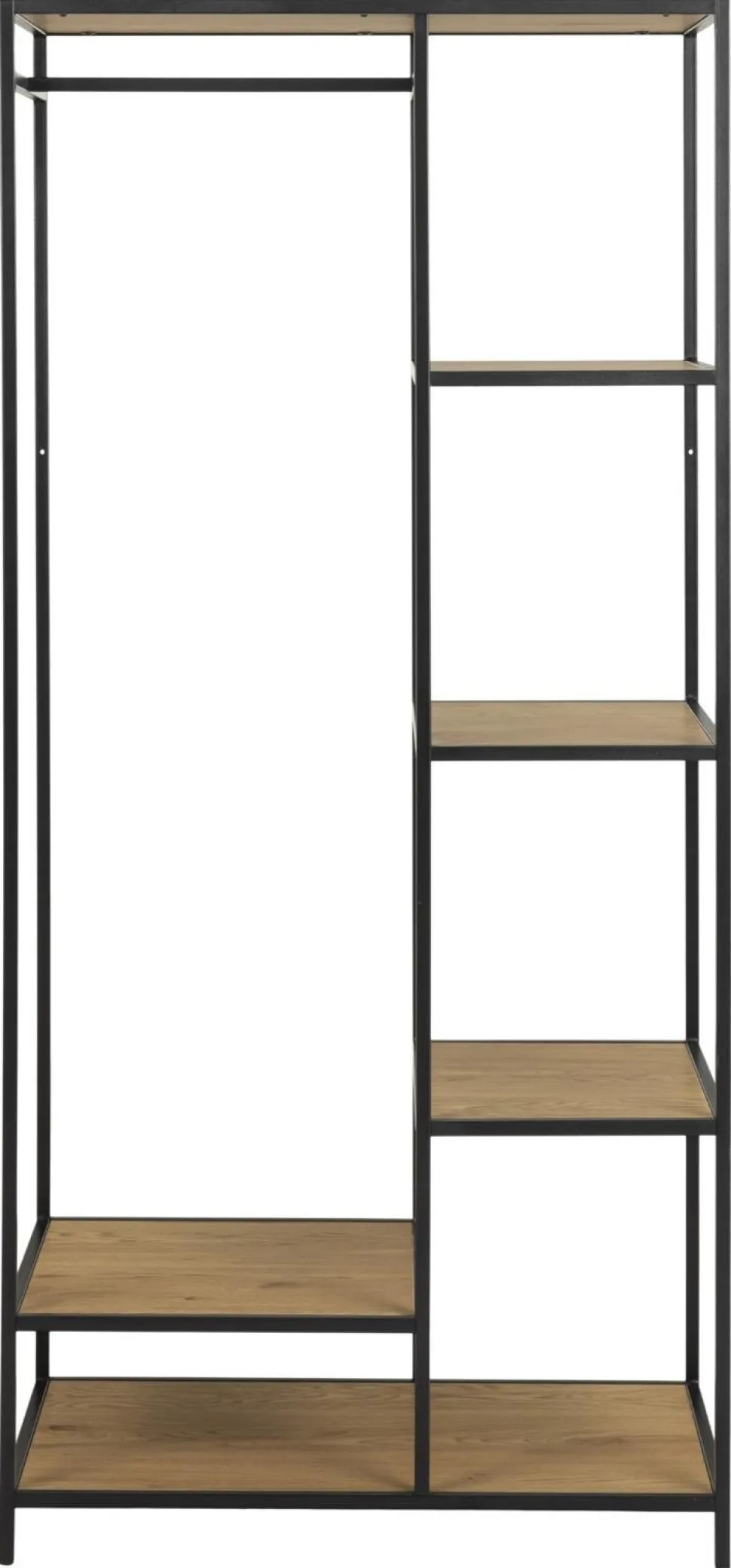 Garderoba Seaford dąb/czarny