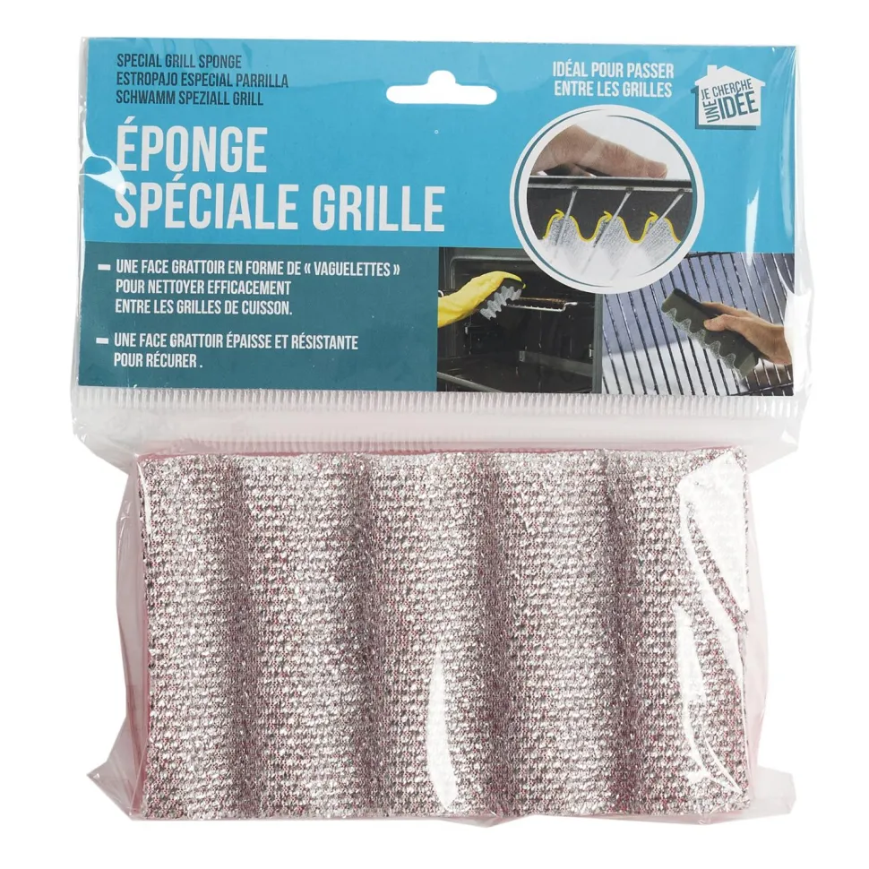 Gąbka do czyszczenia rusztu szara