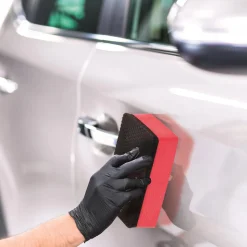 Gąbka do mycia samochodu czerwona/czarna