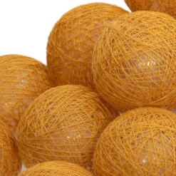 Girlanda Cottonballs żółte 10 lampek LED