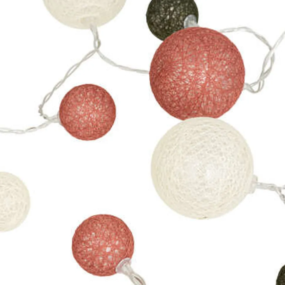 Girlanda Cottonbals kolorowe 20 lampek