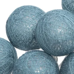 Girlanda Cottonbals niebieskie 16 lampek