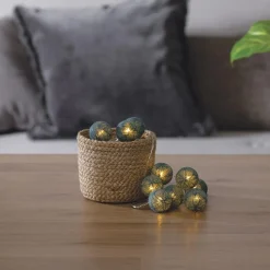 Girlanda Cottonbals nieb-żółt-bia 16  lampek