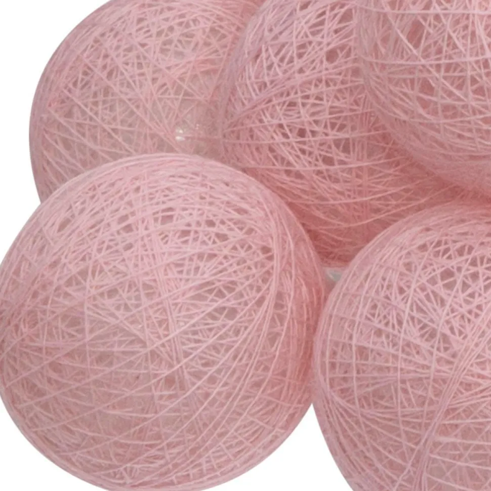 Girlanda Cottonbals róż 16 lampek