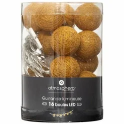 Girlanda Cottonbals żółte 16 lampek