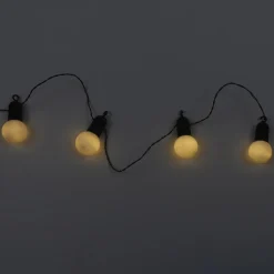 Girlanda solarna żarówkowa 20 LED biała