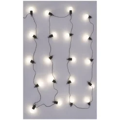 Girlanda solarna żarówkowa 20 LED biała