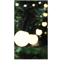 Girlanda solarna żarówkowa 20 LED biała