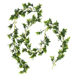 Girlanda ze sztucznych roślin białe drobne kwiatki